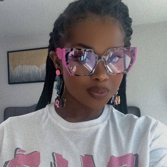 New Arrival Clear Frames “Clear Day” Pink Tortoise - Picture 2 of 6